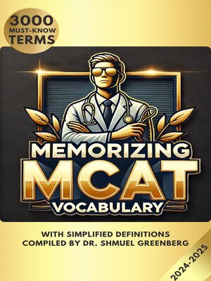 cover image of Memorizing MCAT Vocabulary